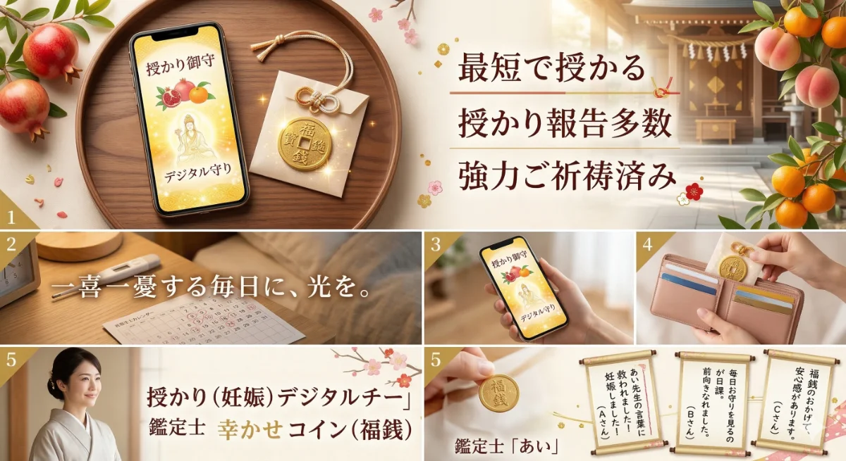 子授けデジタル待ち受け守り