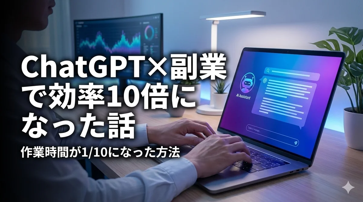 ChatGPT×副業で効率10倍になった話