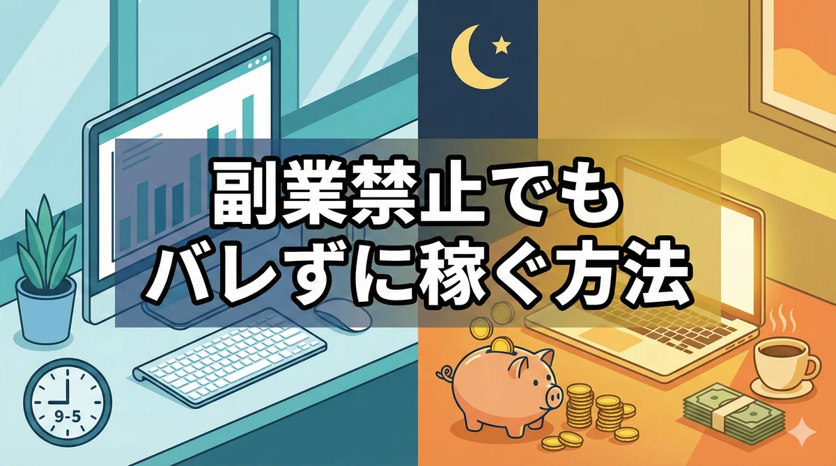 副業禁止の会社でバレずに稼ぐ方法