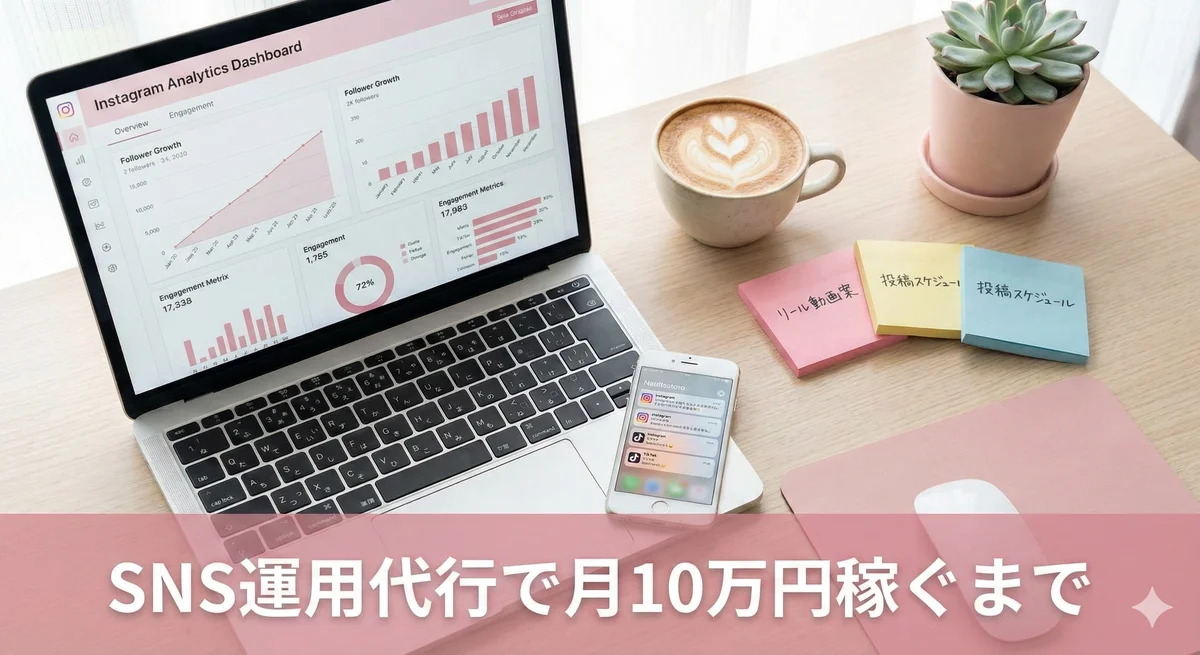 SNS運用代行で月10万円稼ぐまで