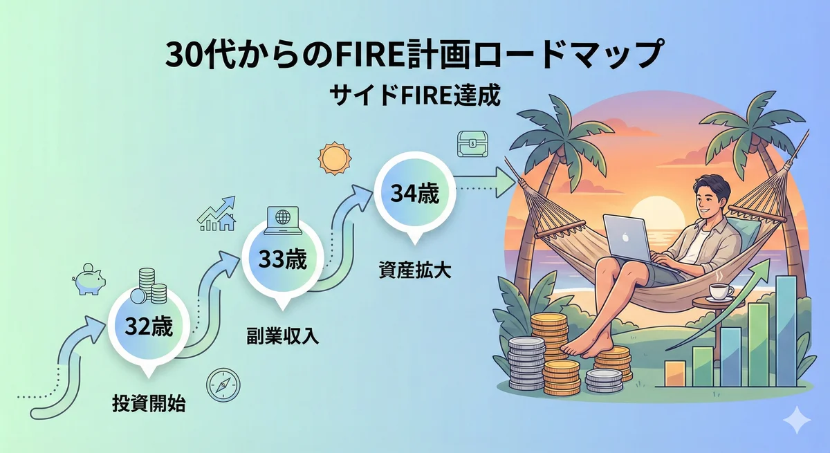 30代からのFIRE計画ロードマップ