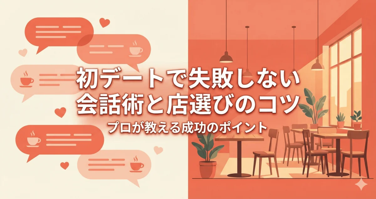 初デートで失敗しない会話術と店選びのコツ