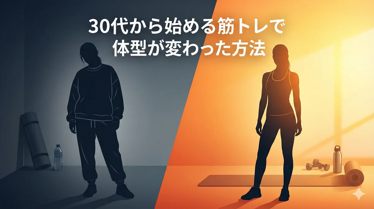 30代から始める筋トレで体型が変わった方法