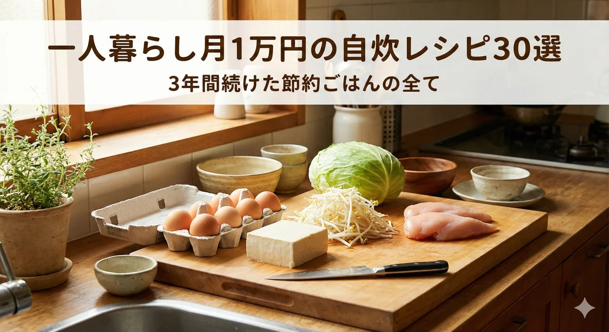 一人暮らし月1万円の自炊レシピ30選