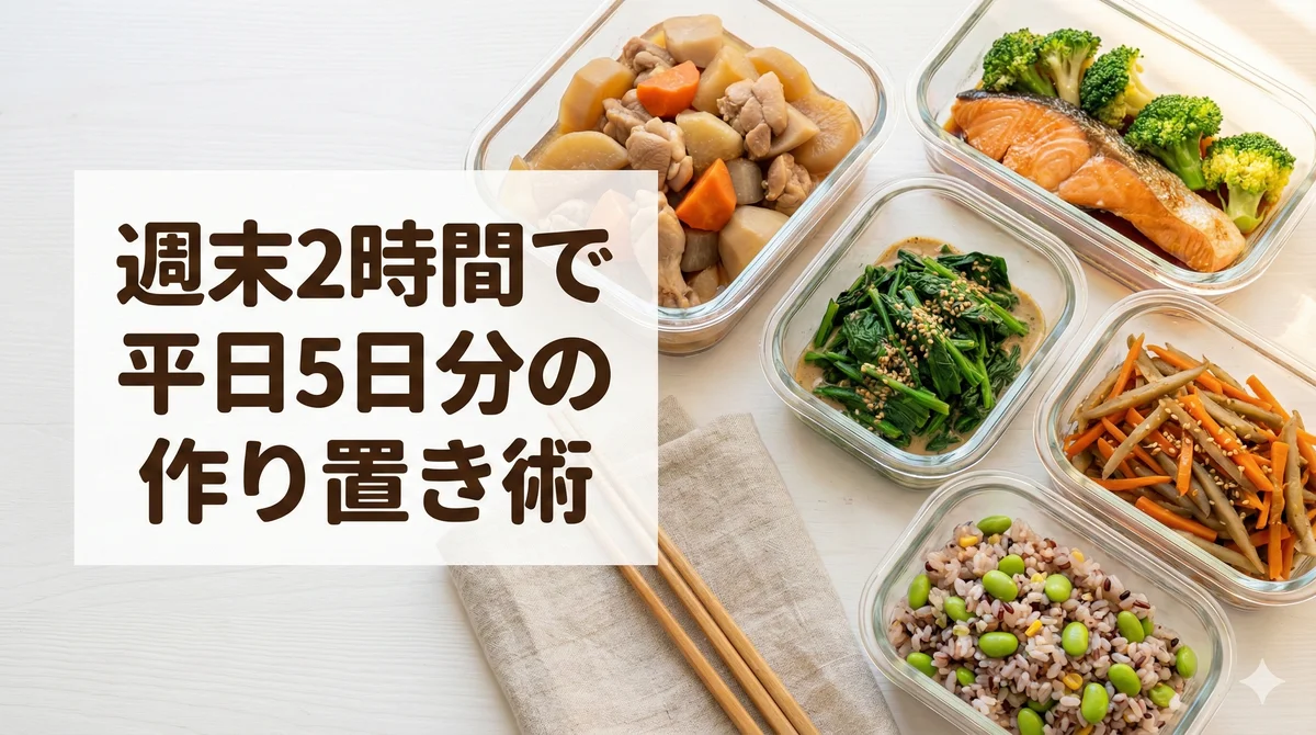 週末2時間で平日5日分の作り置き術 ─ 疲れた平日に温めるだけの幸せを