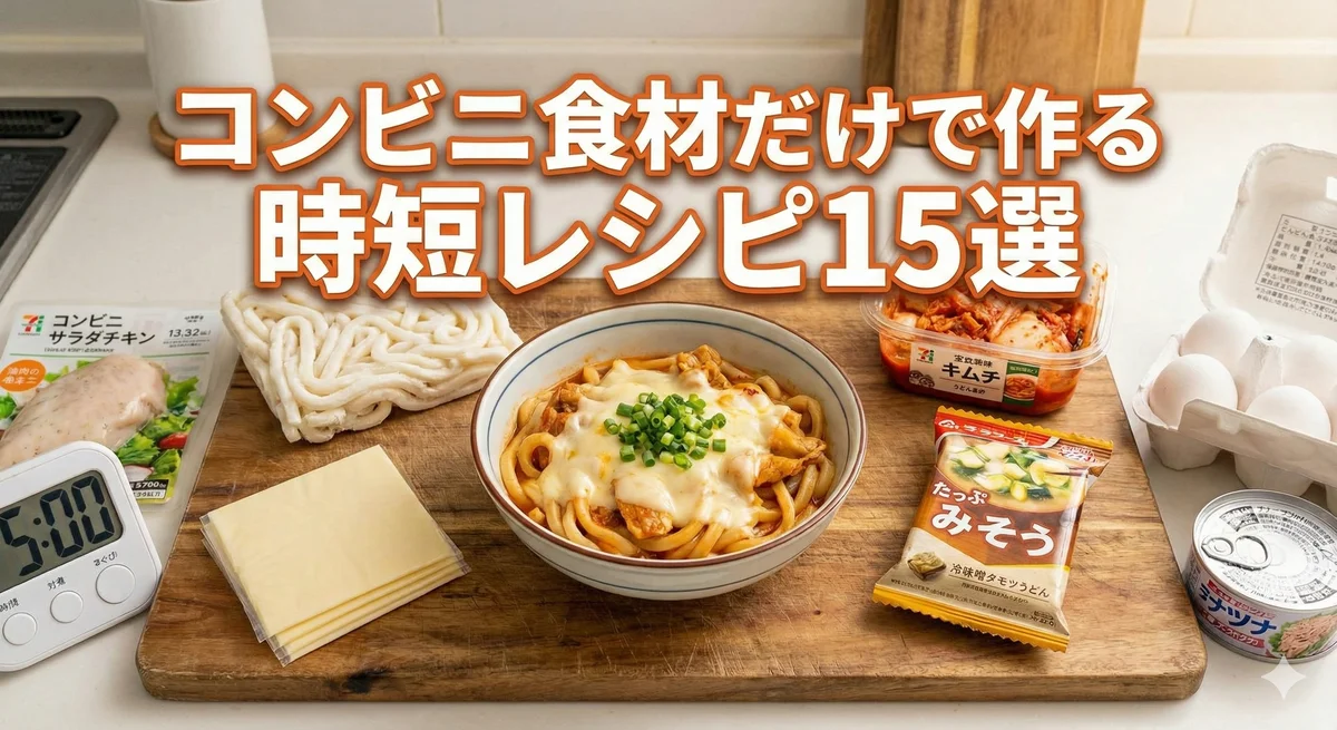 コンビニ食材だけで作る時短レシピ15選