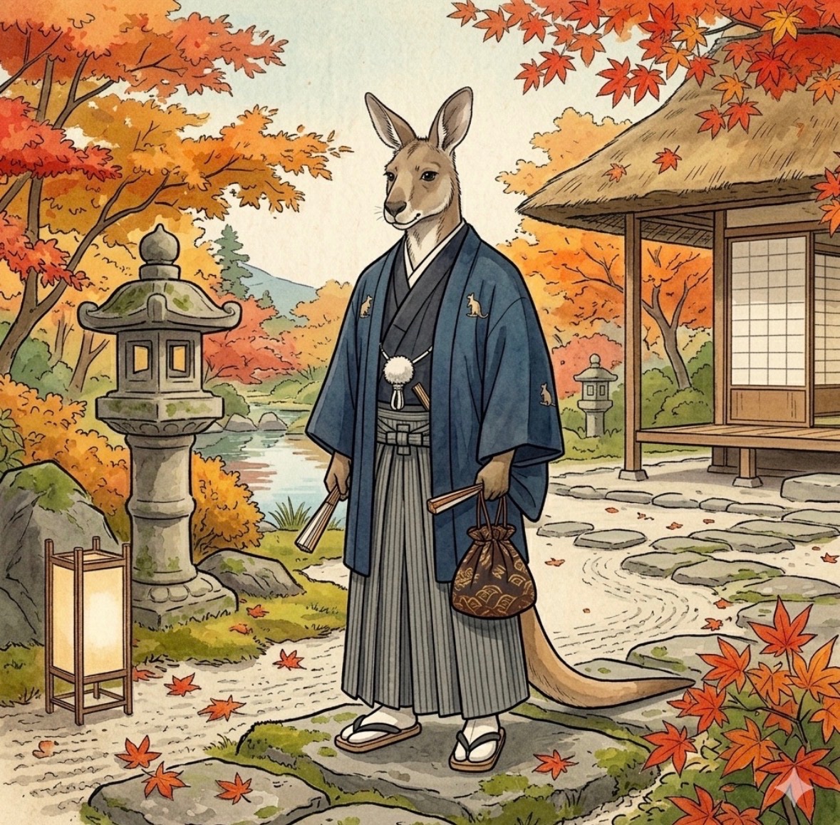 おくゆかしいカンガルー